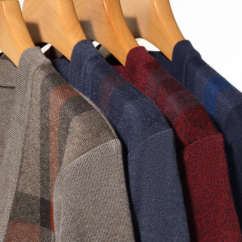 Long-Sleeve V-Neck Sweater for Men 1025082822