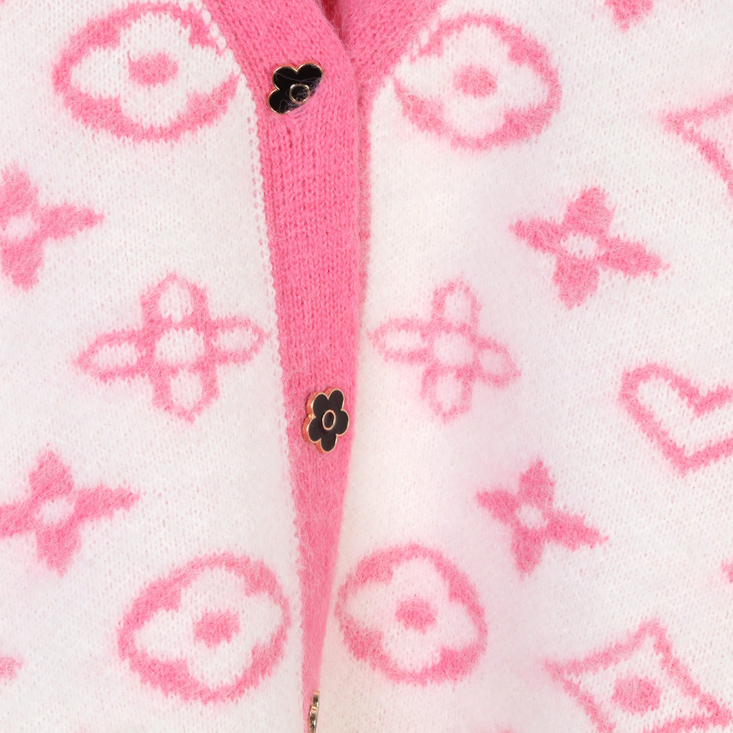 Women's V-Neck Cardigan Sweater 1025090226