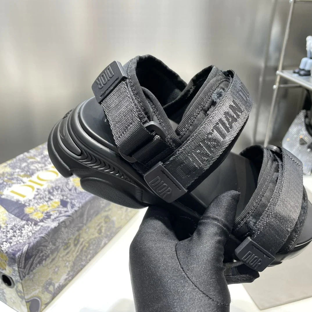 Fashion Elevated Flat Velcro Sport Slippers 1024031126