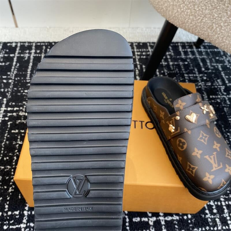 24 New VL Women Monogram Mule Sandal 0424090901