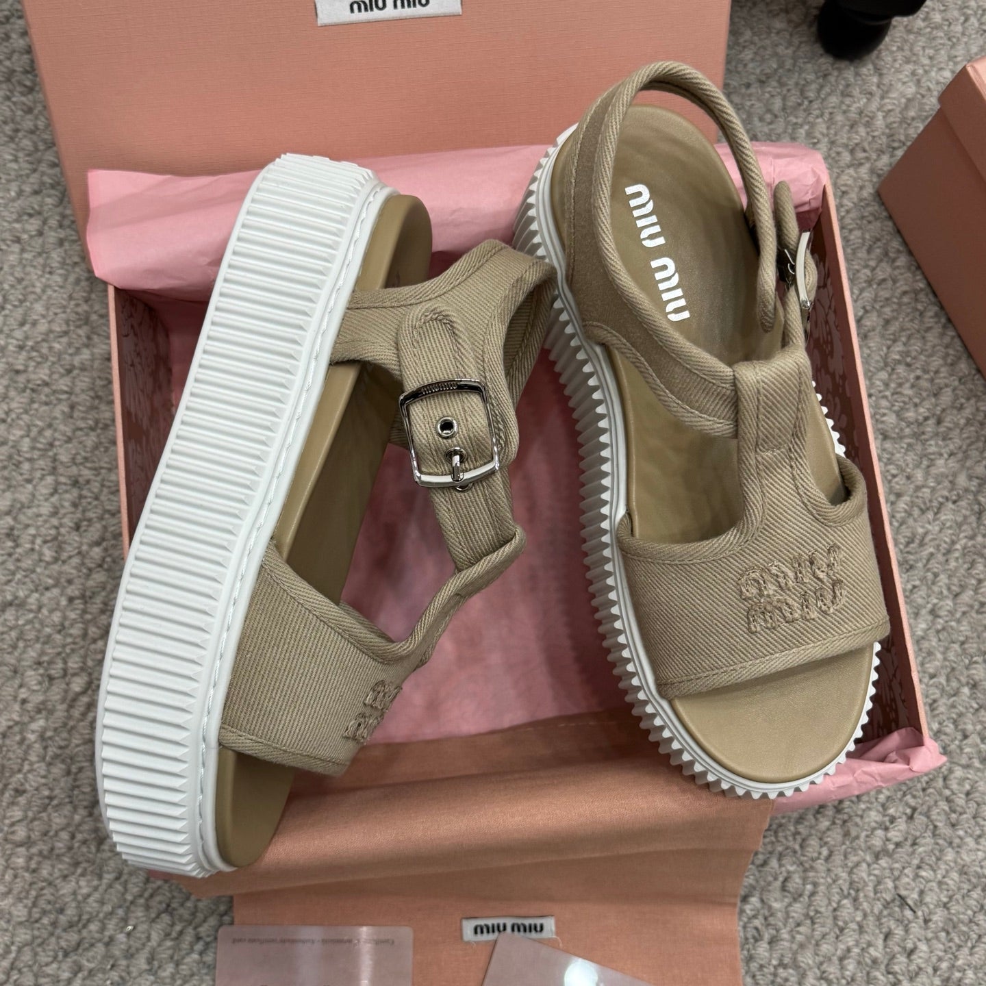 MIU fashion sponge sole sandals 0725061918