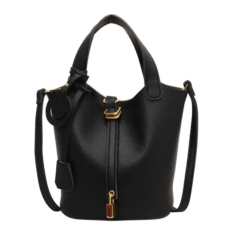 Retro bucket bag, high-end textured commuter bag 2025072908