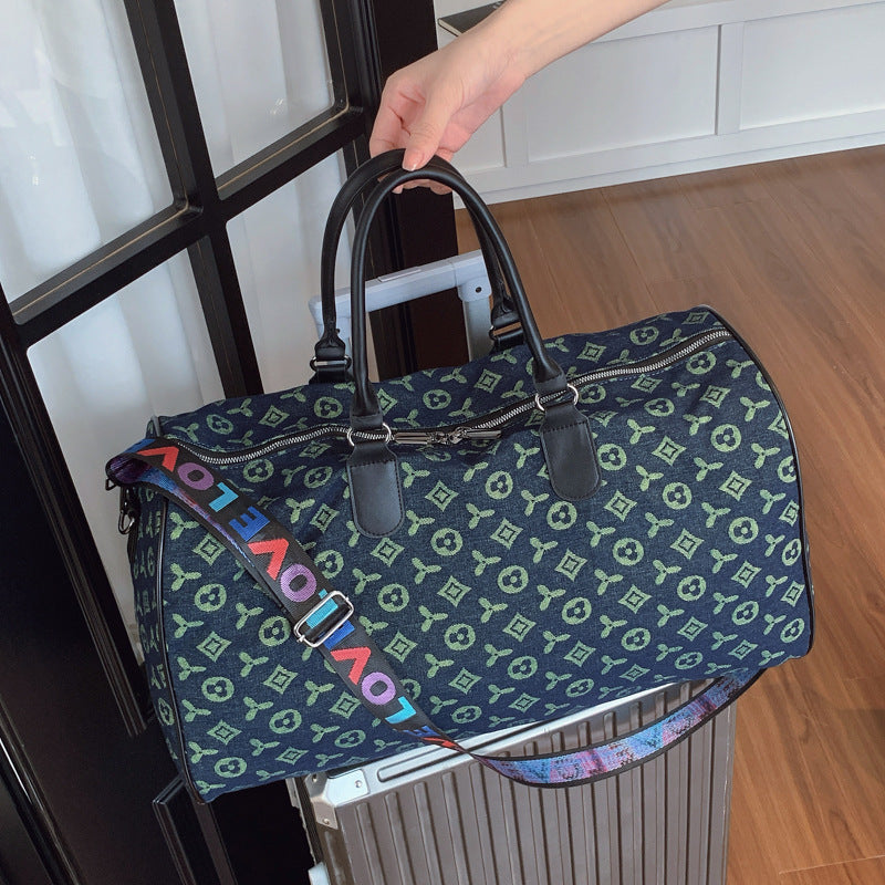 New Denim Travel Tote for Business Trips 1025091006