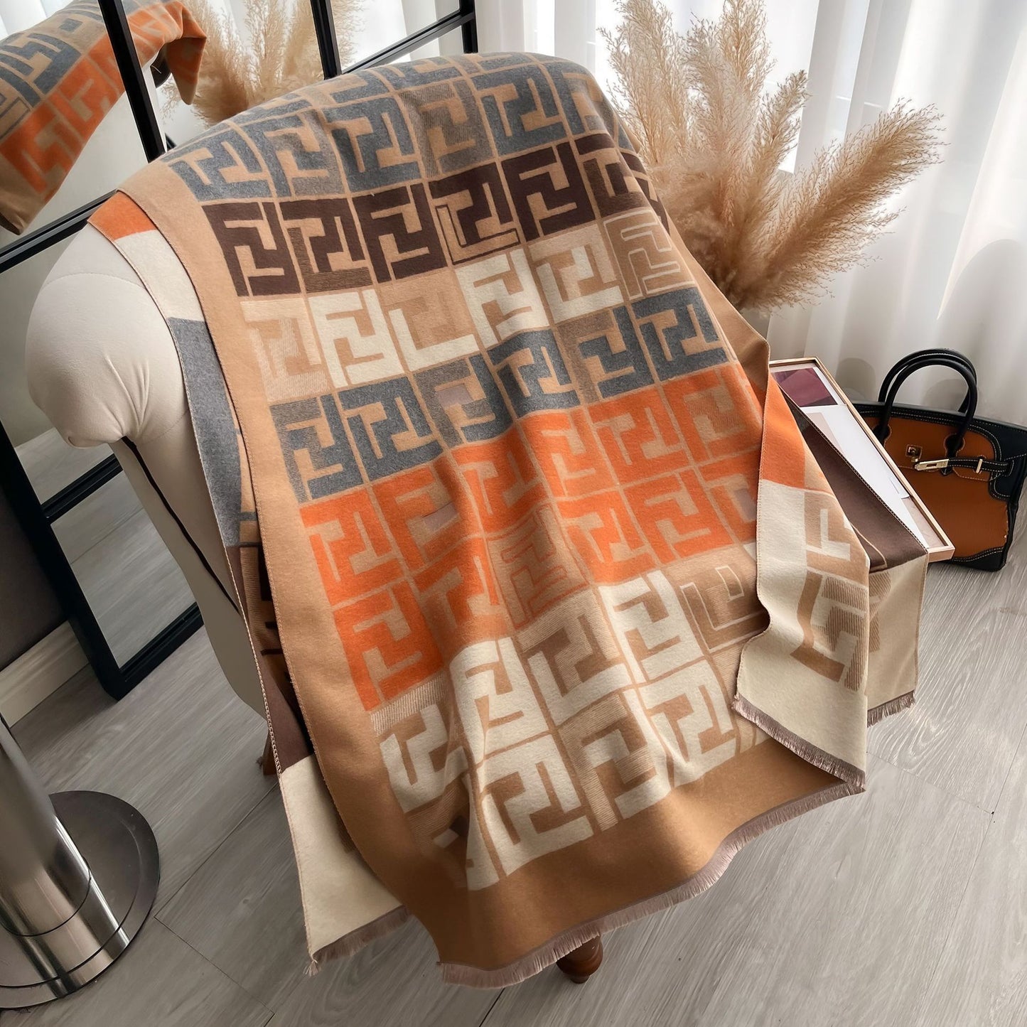 Thickened versatile long scarf double-sided shawl 1025082212