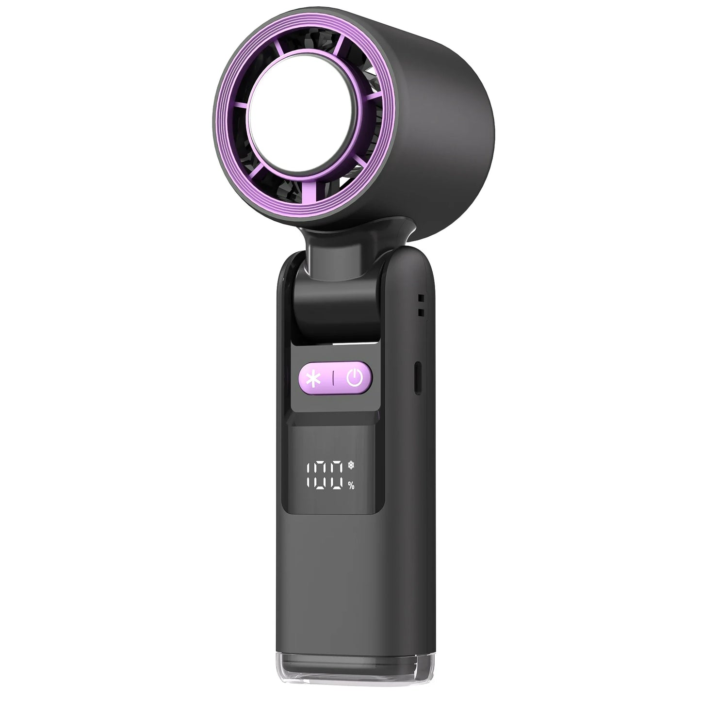 Ice cooling fan Mini folding hanging neck small fan Electric cooling fan