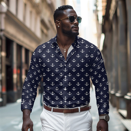 Men's Fashion Casual Long-Sleeve Shirt 1025082906