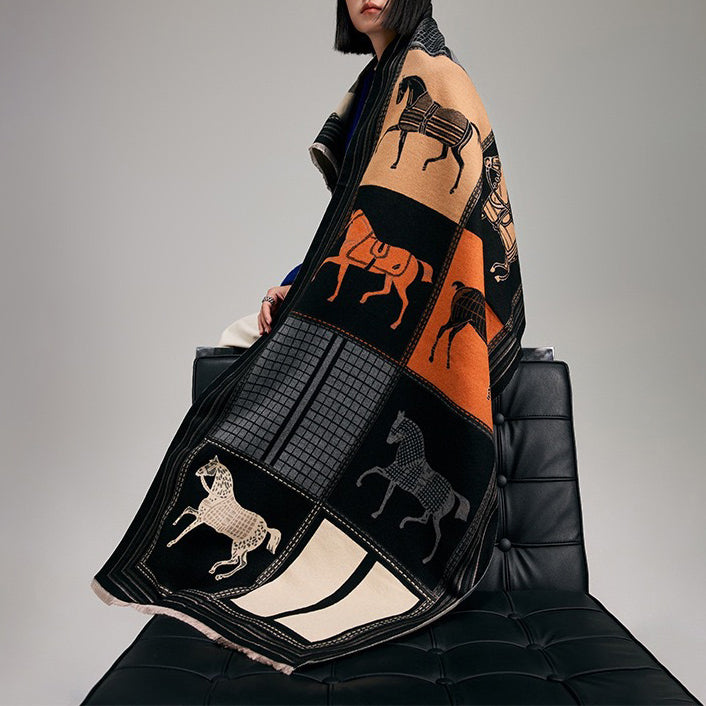 New thick jacquard scarf 1025082219