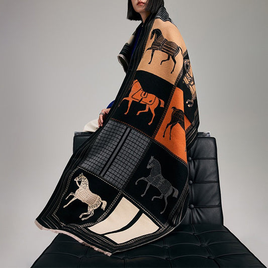 New thick jacquard scarf 1025082219