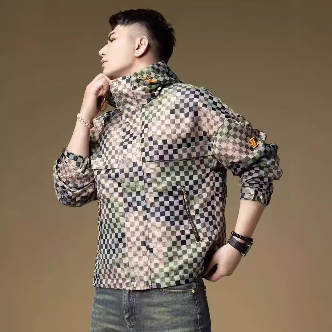 Men's Stylish Hooded Slim-Fit Jacket 1025082810