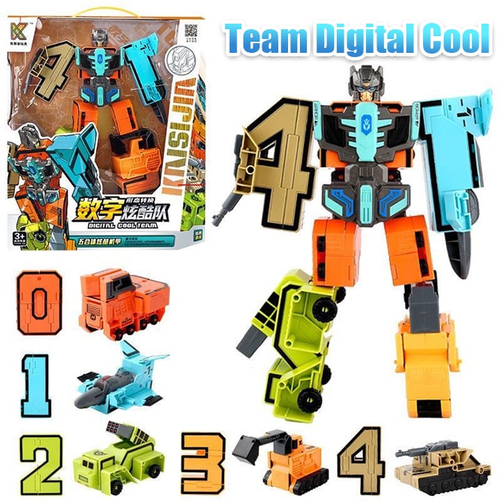 🔥2023 Hot Sale🔥Toy Deformation Number Transform Robot gyerekeknek