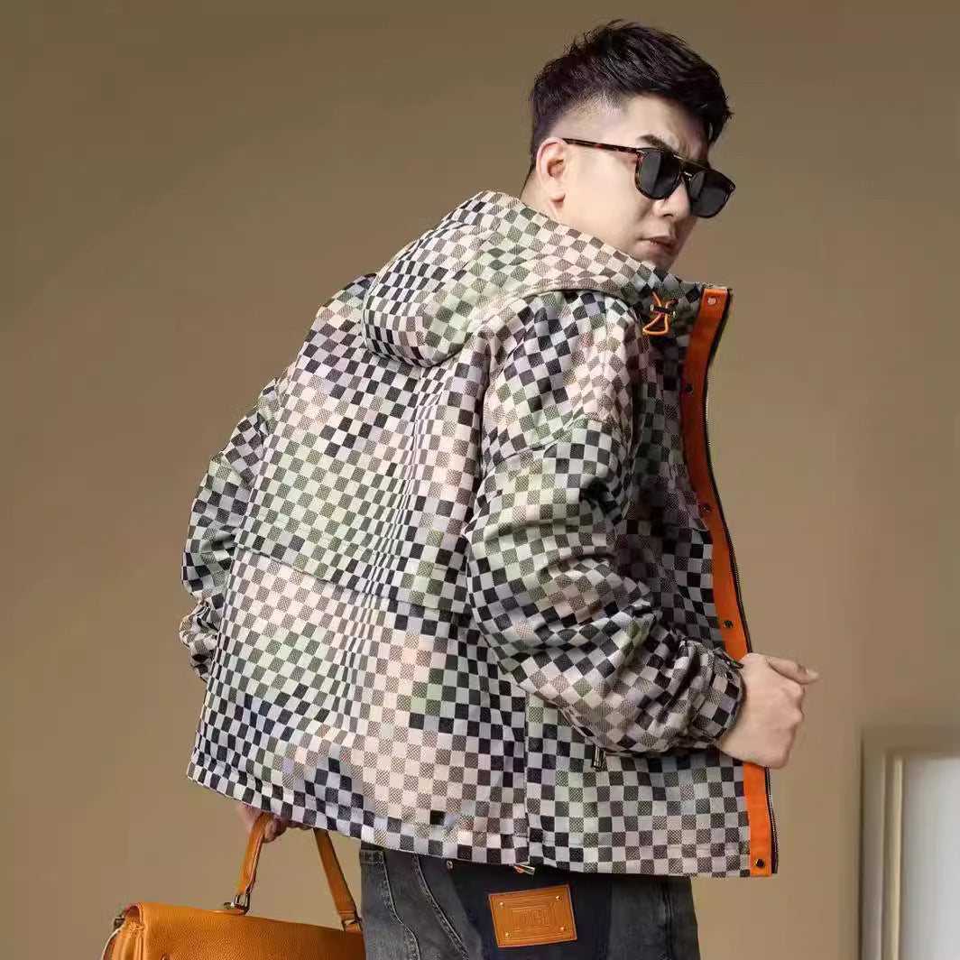 Men's Stylish Hooded Slim-Fit Jacket 1025082810