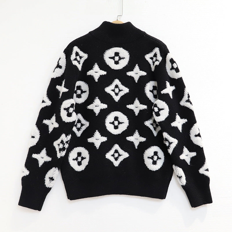 Fashion Embroidered Knit Jacket 1025090208