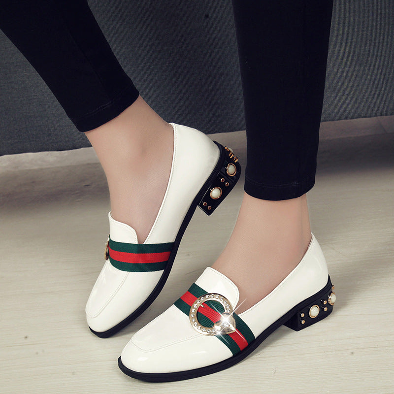 New Round-Toe Mary Jane Slip-On Casual Fashion Women's Shoes 1025090102