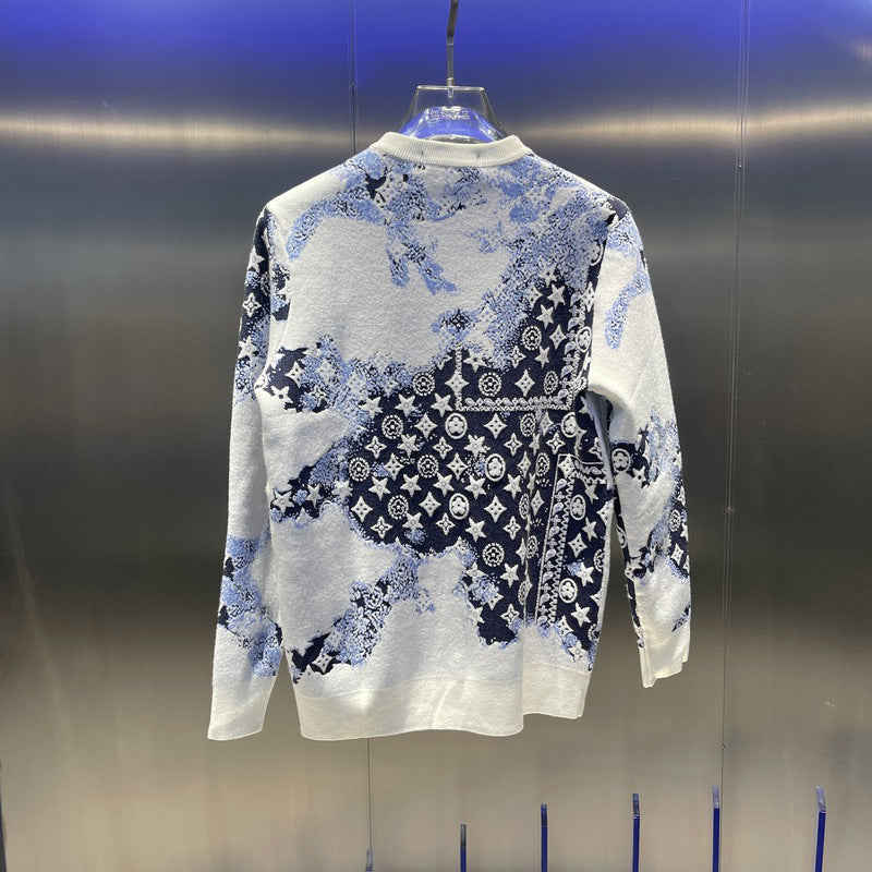 Casual Crew Neck Knit Sweater for Men 1025082905