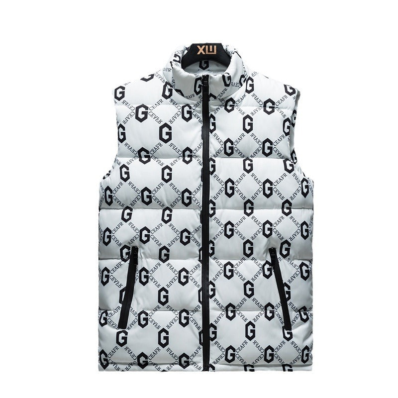 Cotton Vest Men's Stand Collar Slim Fit Jacket 1025082809