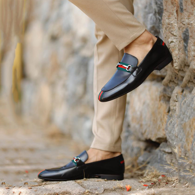 Men's Classic Dress Shoes Black Penny Loafer 02062901