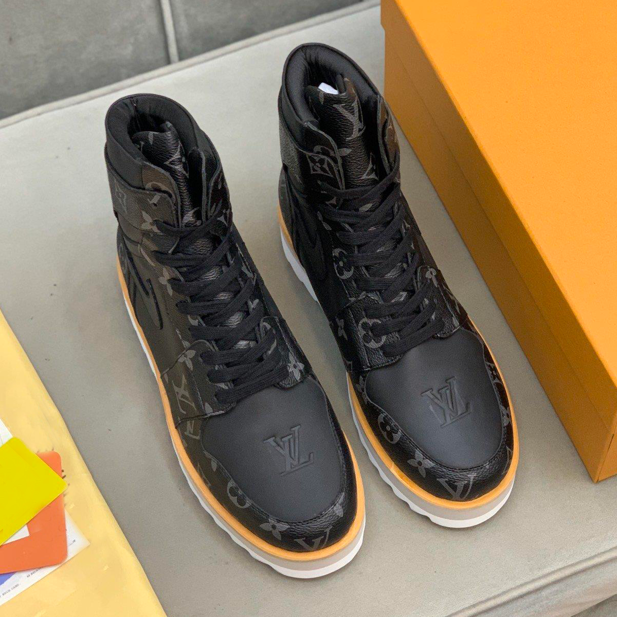 Men's Fashion Hot Sale High Quality High Top Leather Boots