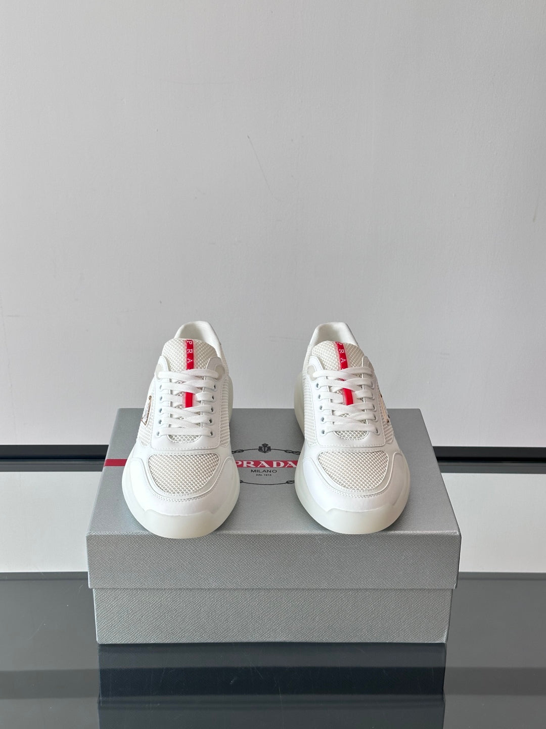 PR Mesh lace-up sneakers 0725061201