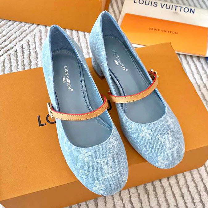 New Romy Series Ballet Flat Light Blue Shoes 1025012302