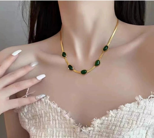 Creative Flowing Collarbone necklace 2025081115