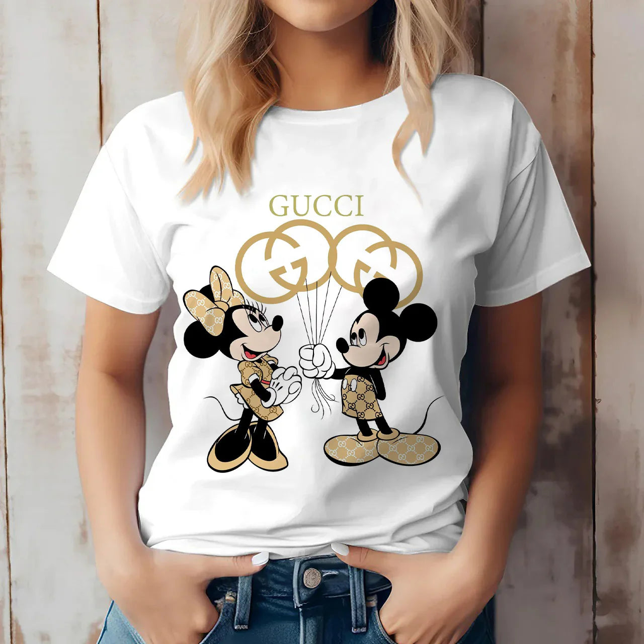 New fashion and versatile printed short sleeves 3D1024053124