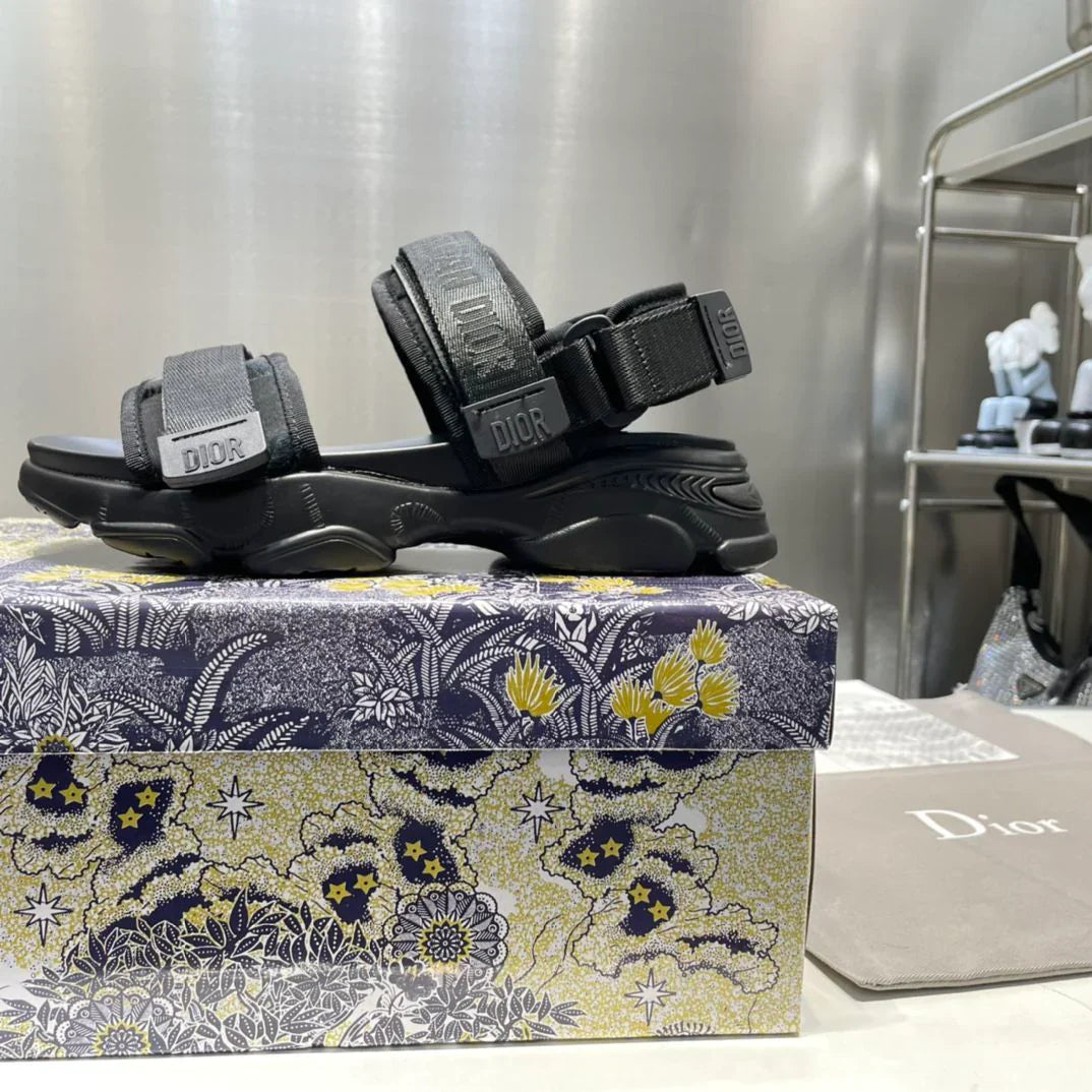 Fashion Elevated Flat Velcro Sport Slippers 1024031126