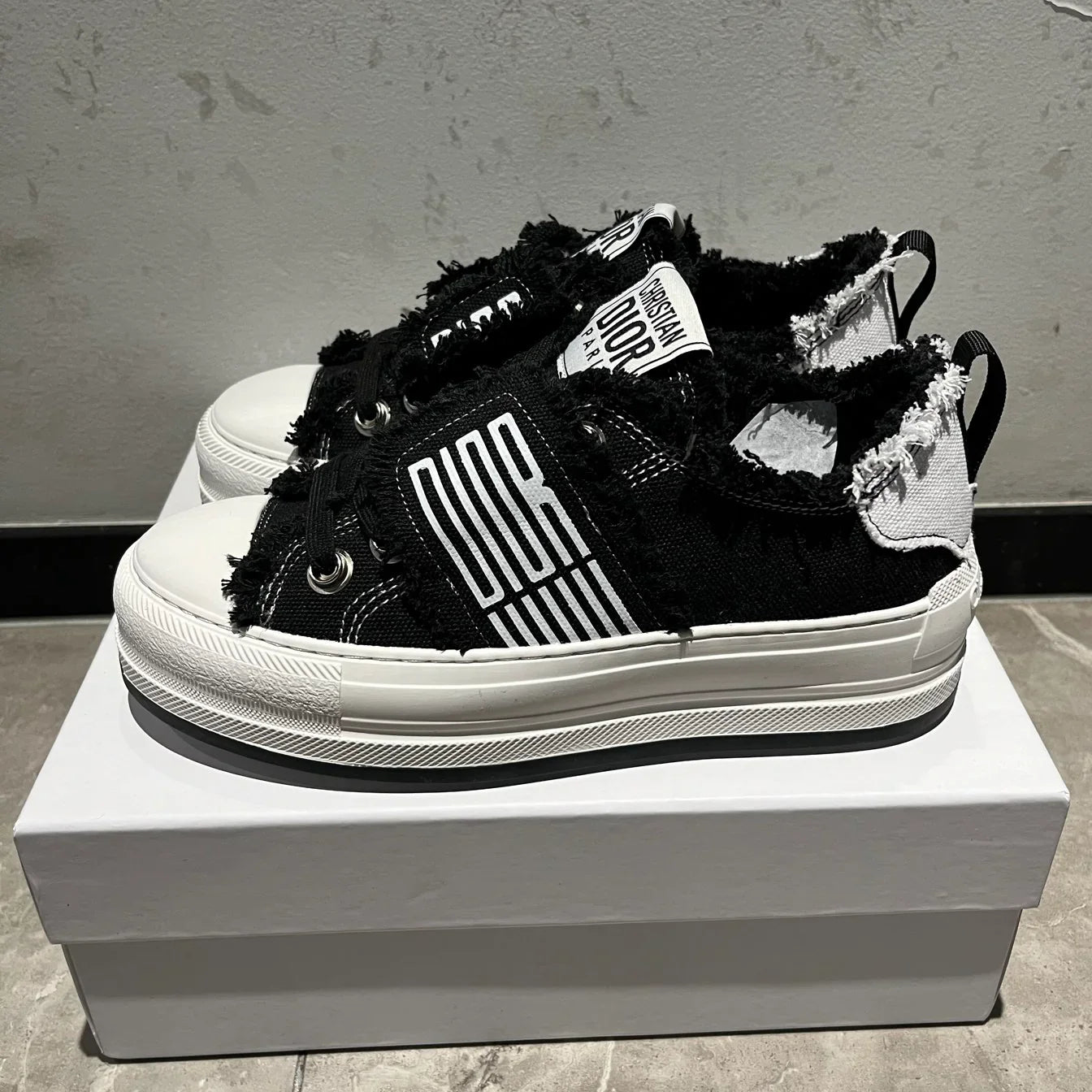 Couple models thick bottom strappy low-top casual shoes　1025042804