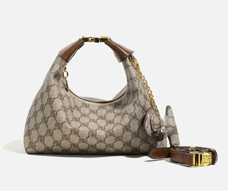 Retro Parisian lettering logo handbag 2025073119