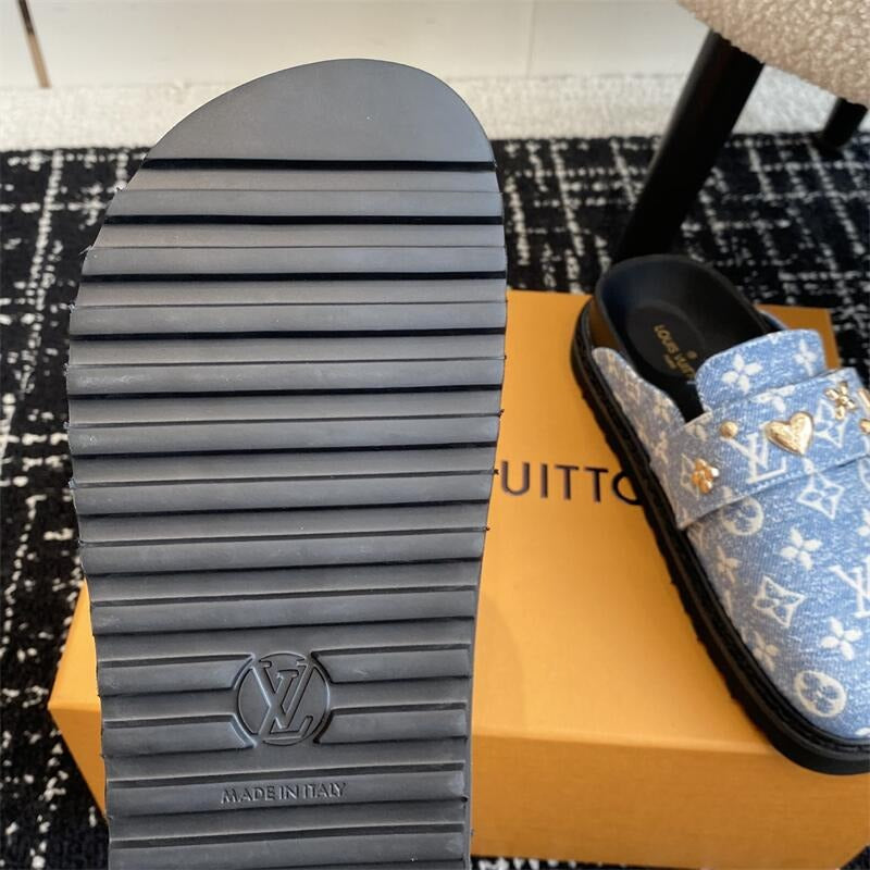 24 New VL Women Monogram Mule Sandal 0424090901