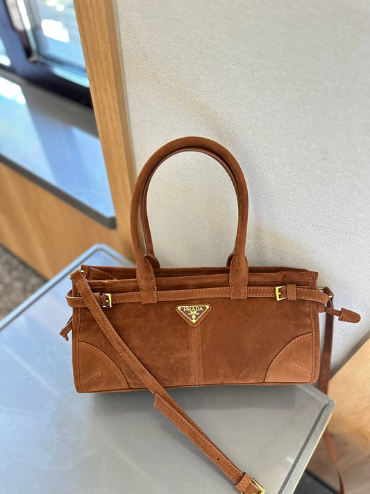 Prd waxed leather crossbody bag 0724082904