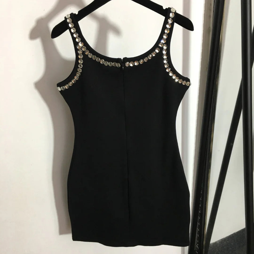 DG*New Studded Slim Sleeveless Vest Dress 1025063005