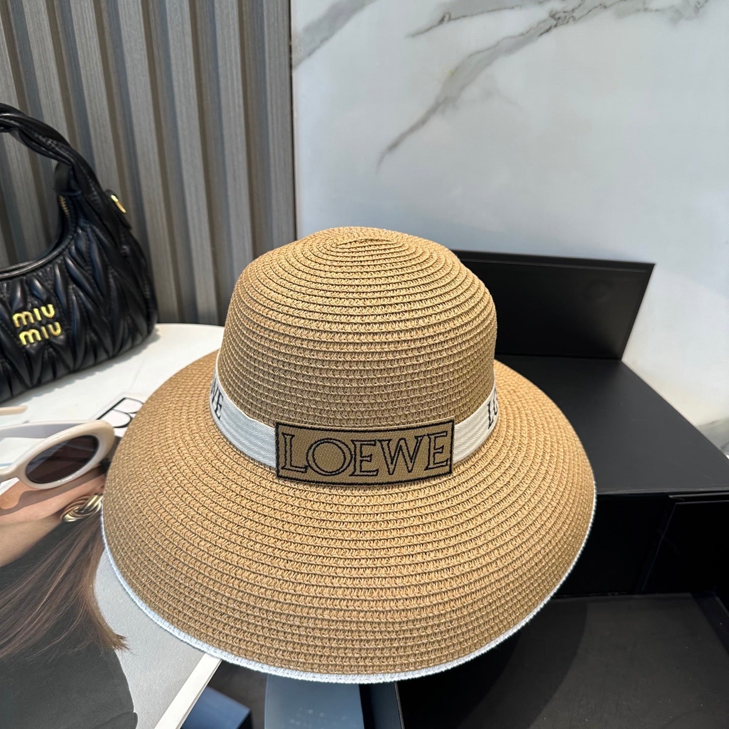 LEW Raffia woven straw hat 0725070302
