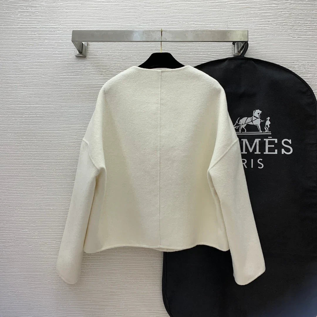 H Fashion Women's Cashmere Short Jacket 0724022303