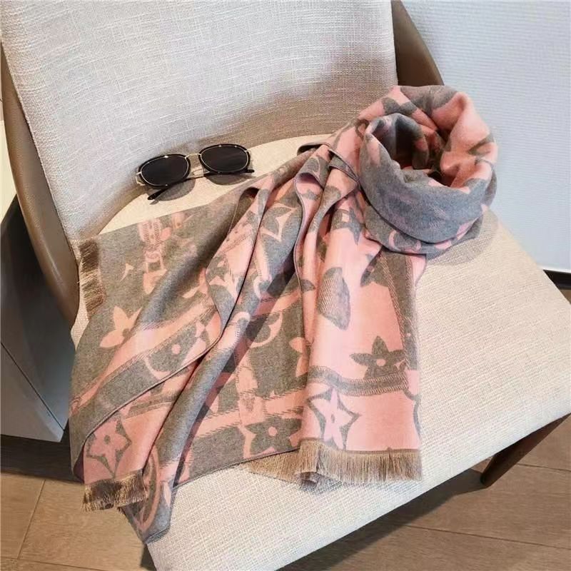 Versatile fashion double-sided warm scarf 1025082208