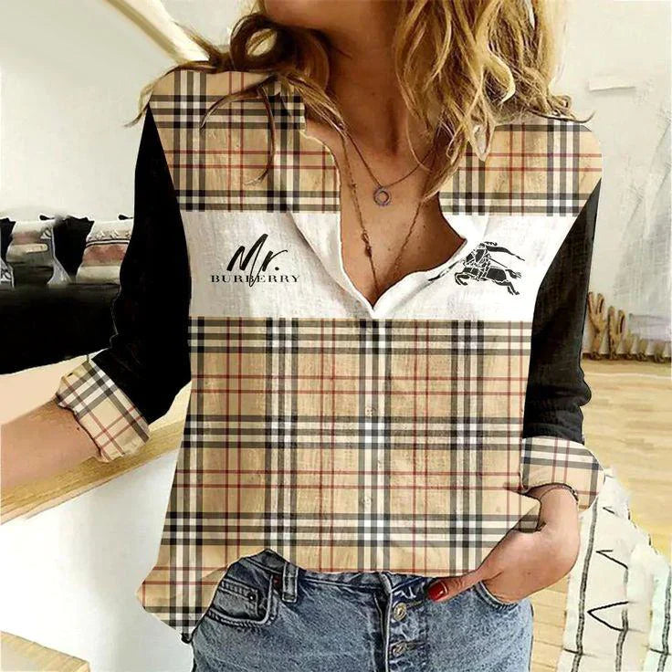 Limited edition fashionable and versatile women's linen shirt 1024010324