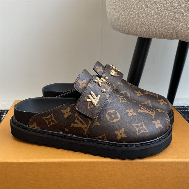 24 New VL Women Monogram Mule Sandal 0424090901