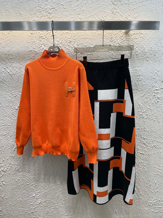 HMS Fashion Women's Knitted Sweater Set 0725022112