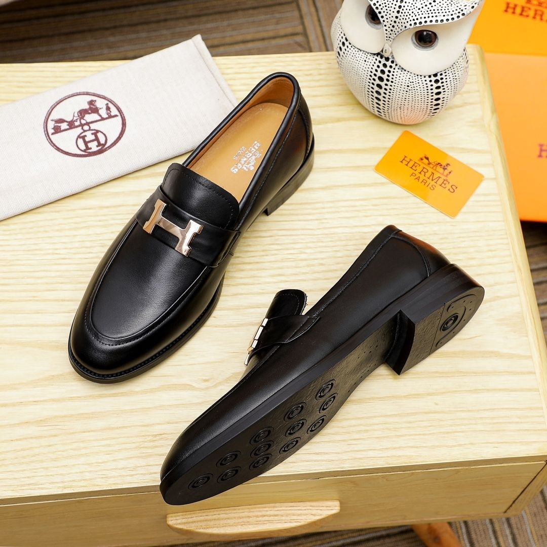 Classic leather anti-slip on shoes XC0224061101