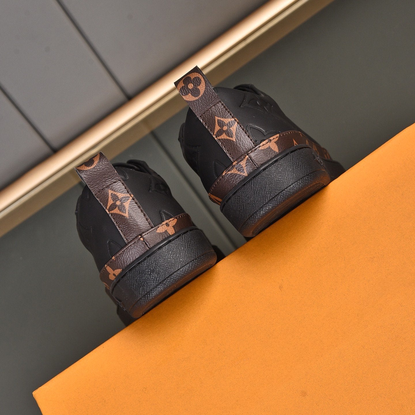 Luxury Pattern Two Tone Trendy Low-top Shoes