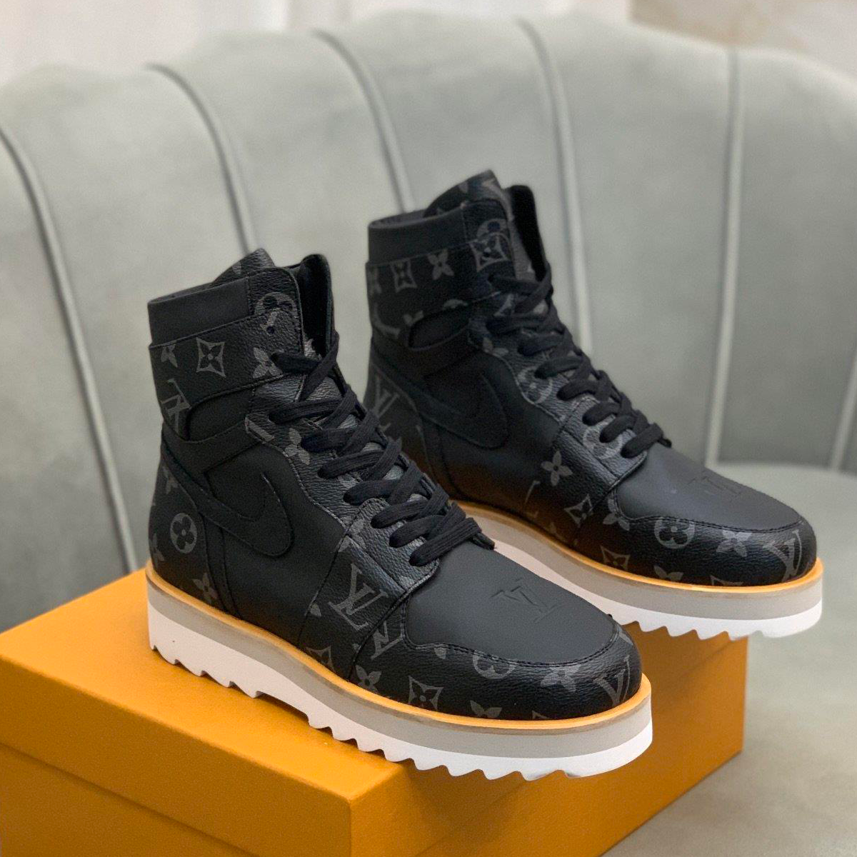 Men's Fashion Hot Sale High Quality High Top Leather Boots