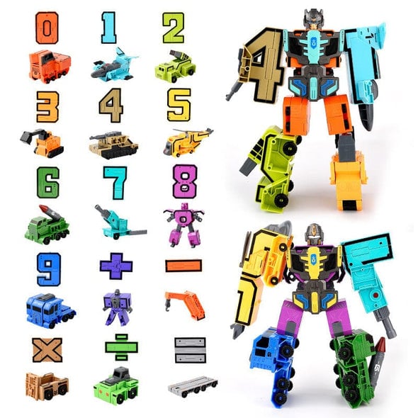🔥2023 Hot Sale🔥Toy Deformation Number Transform Robot gyerekeknek