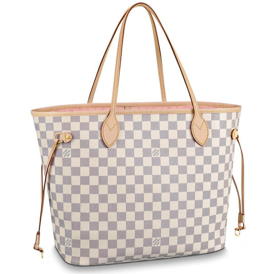 Handmade Leather Handbag Damier Neverfull MM