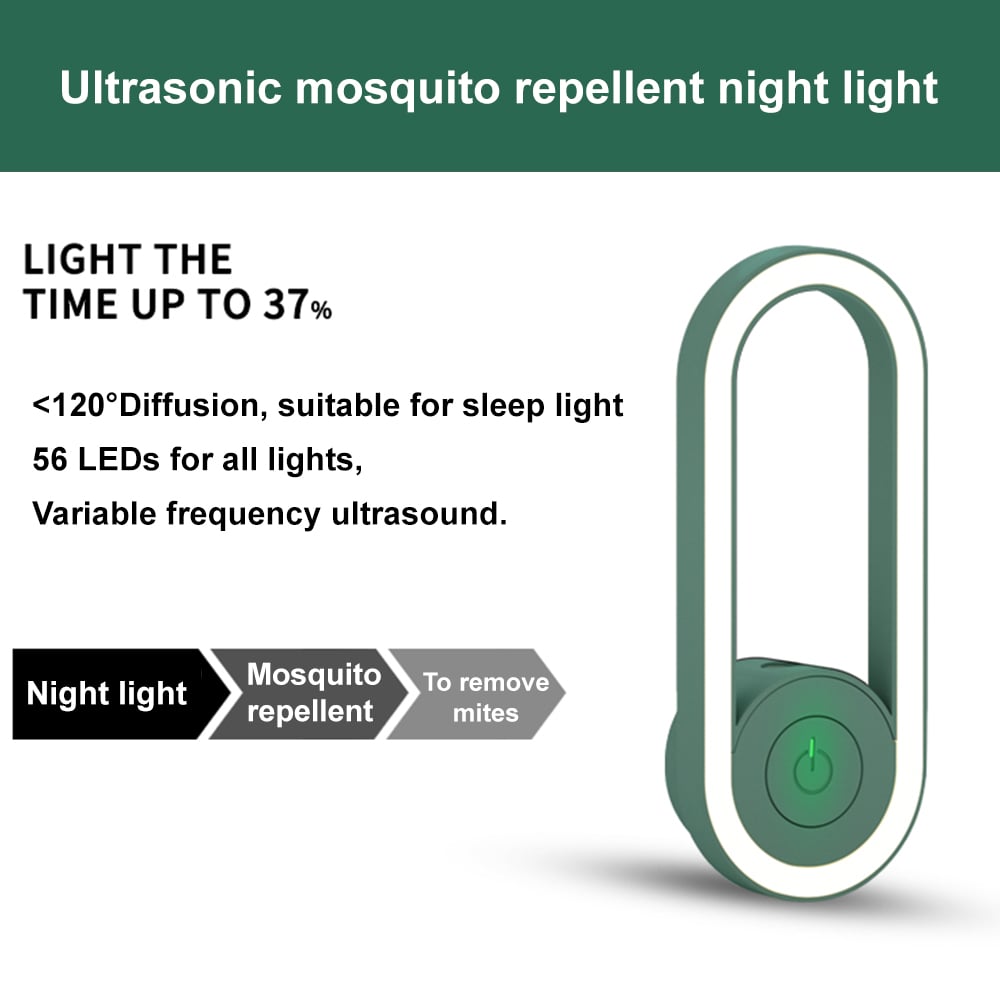 Latest Frequency Conversion Ultrasonic Mosquito Killer with LED Sleeping Light