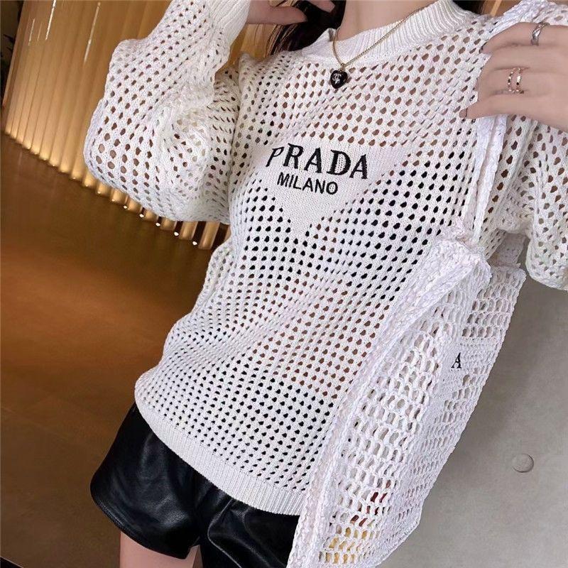 New hollow out knit sweater loose and versatile long sleeved pullover 1024030808