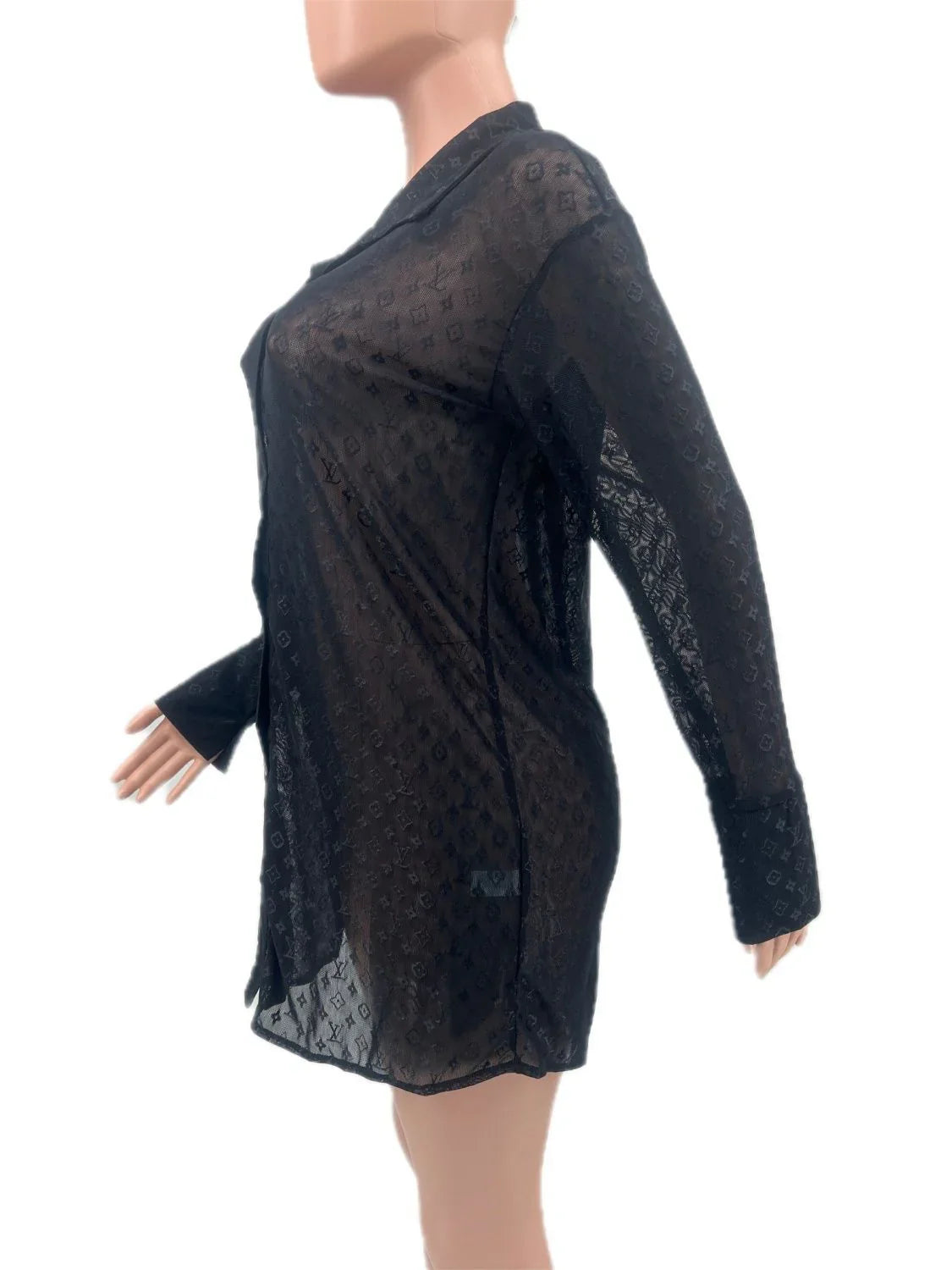 New Sexy Mesh Shirt Top 1024071933