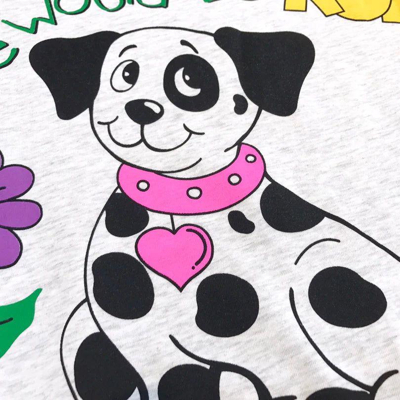 Half Point Dog Snowflake Grey T-Shirt 1025042312