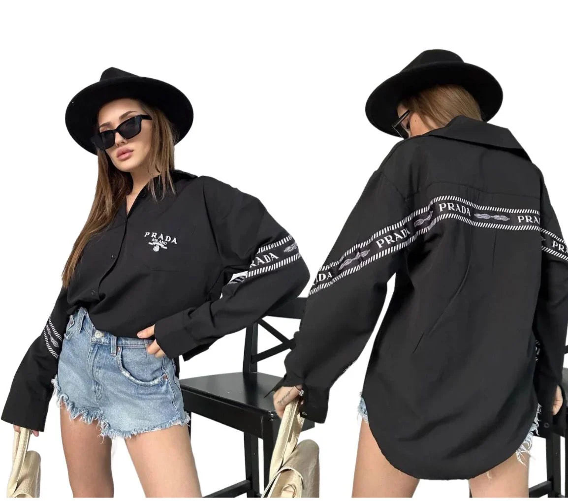 New Ladies Loose Casual Elegant Shirt 102402109