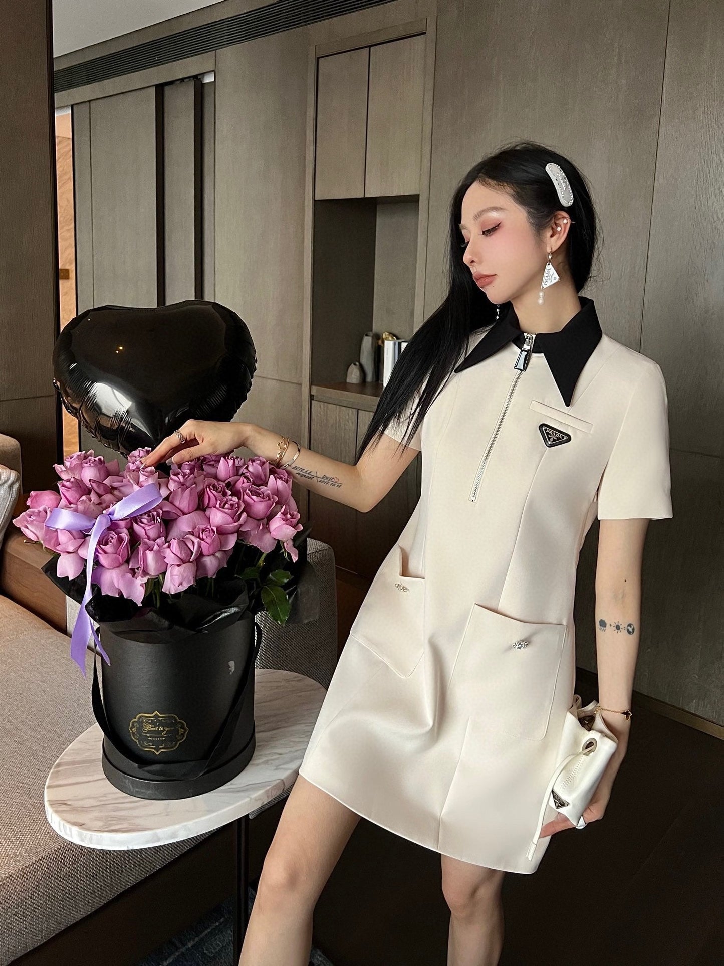 New style lapel dress 0724031301