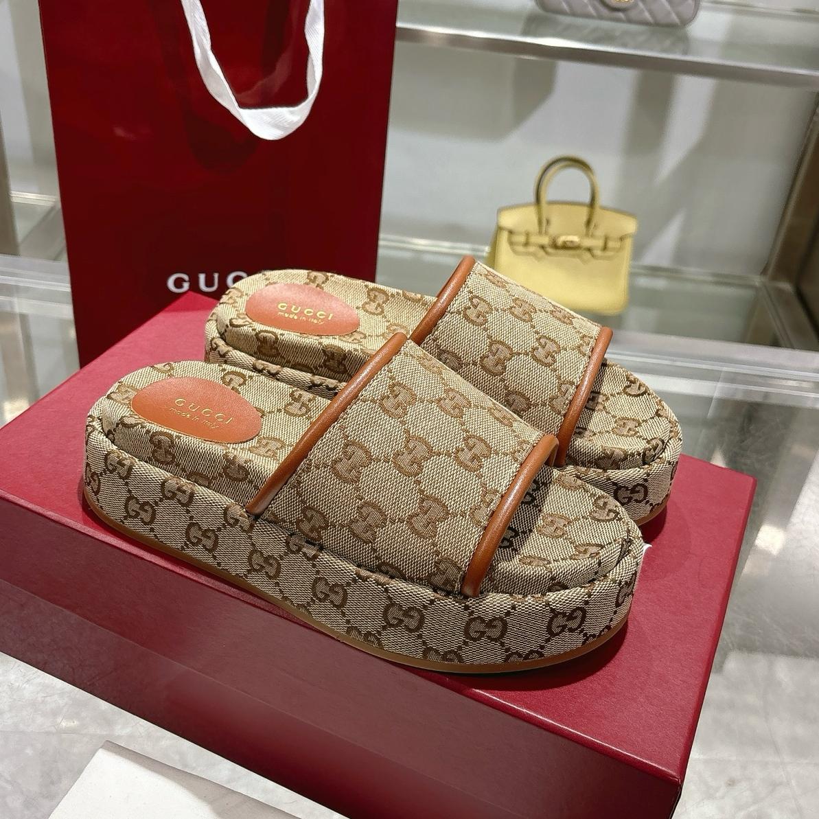 GG Fashion printed thick-soled slippers 0725052902