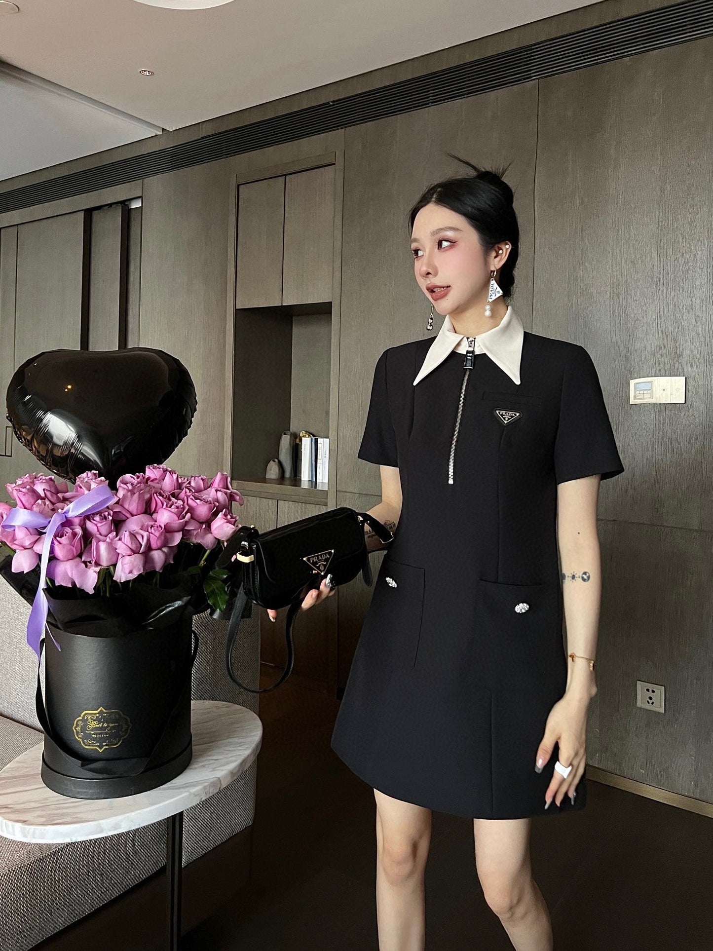 New style lapel dress 0724031301